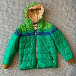 Aviator Nation Mens XL Trekker Light Hooded Puffer Jacket